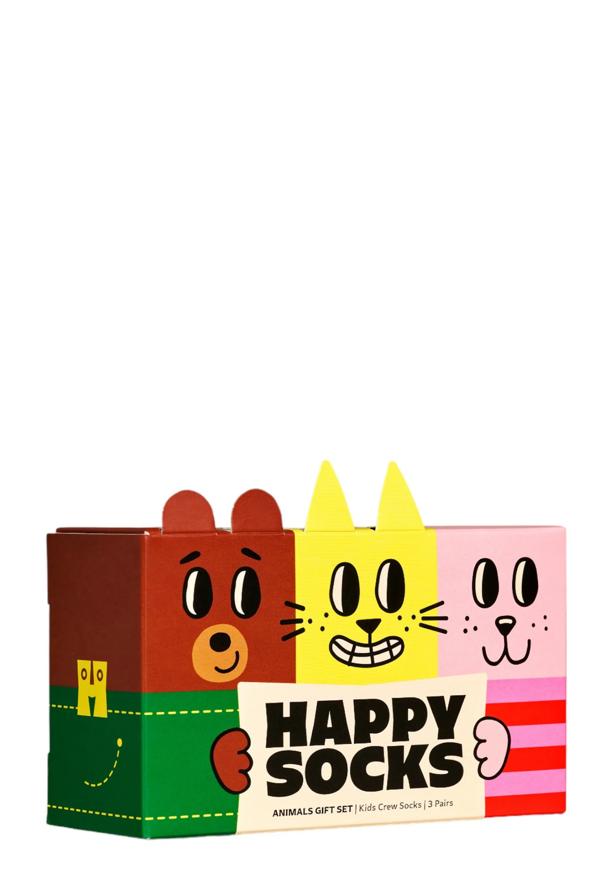 Pack de 3 calcetines de regalo de animales Happy Socks