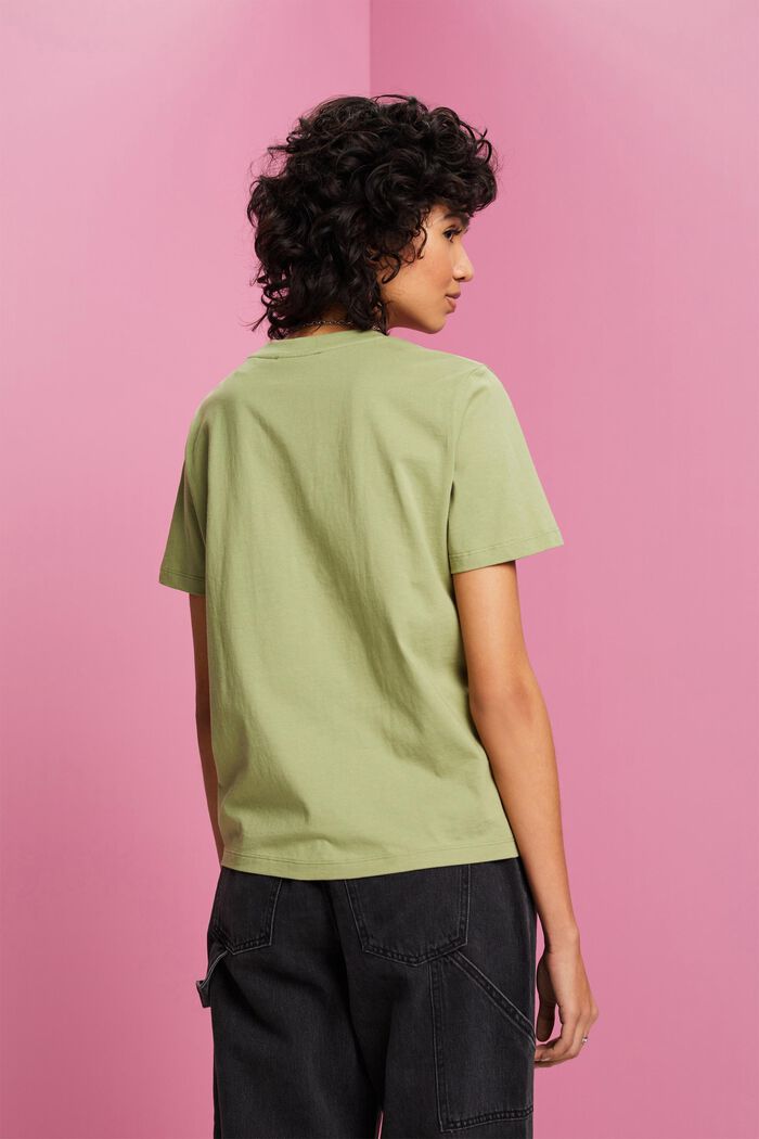 Baumwoll-T-Shirt mit Blumenprint
