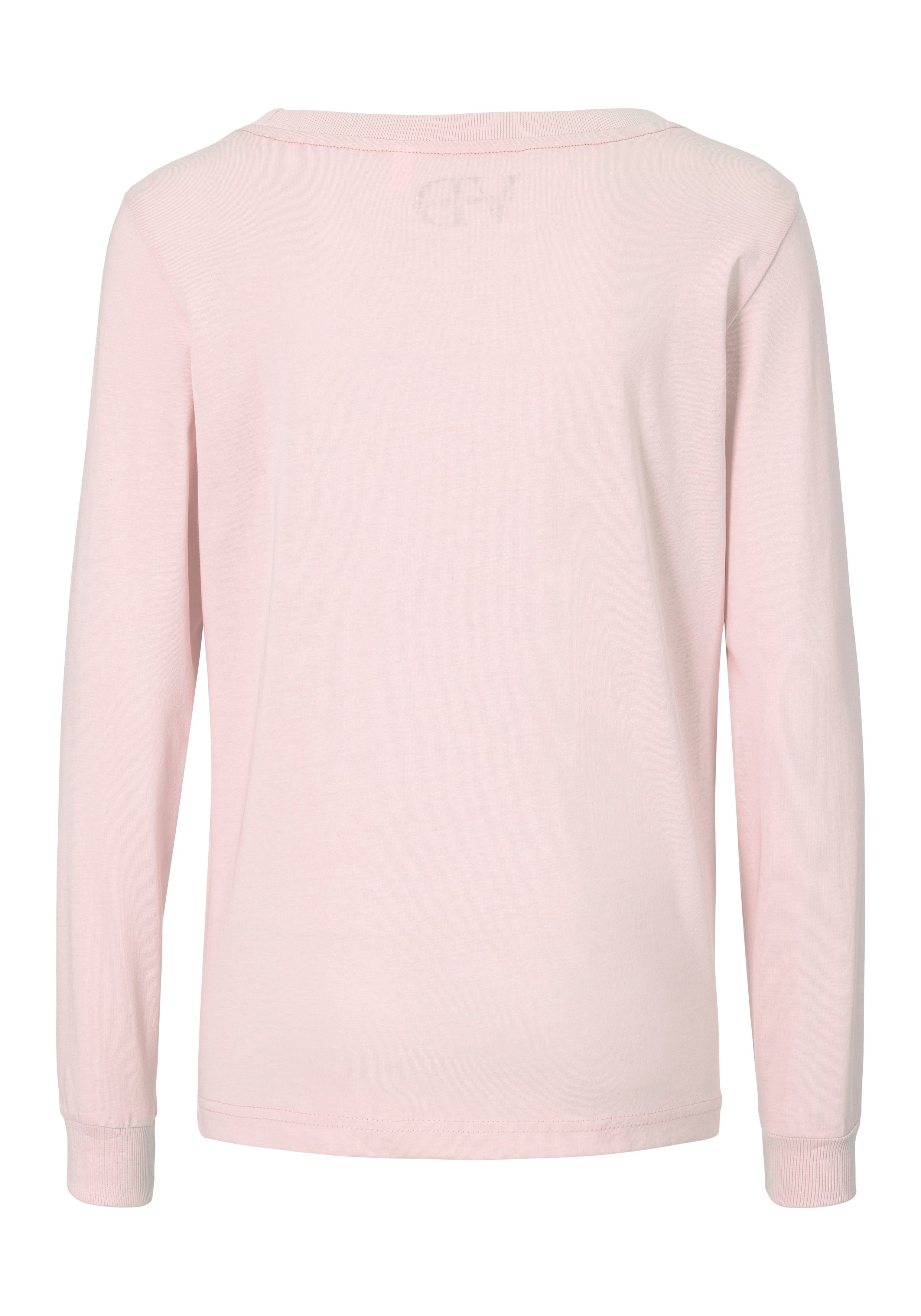 Vivance Dreams Pyjamaoberteil mit Rippbündchen