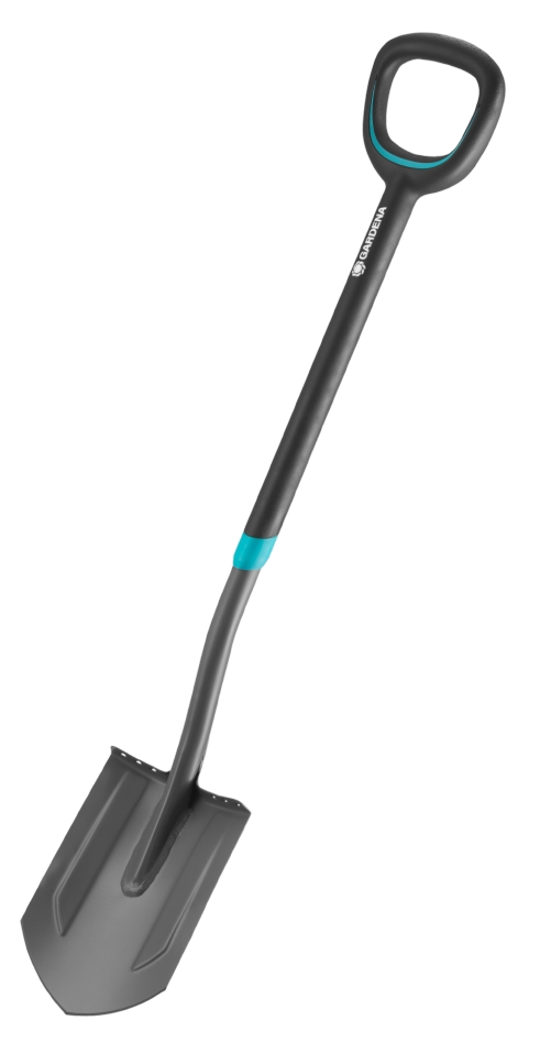 Lopată ascuțită Gardena 17012-20 ErgoLine cu mâner în D