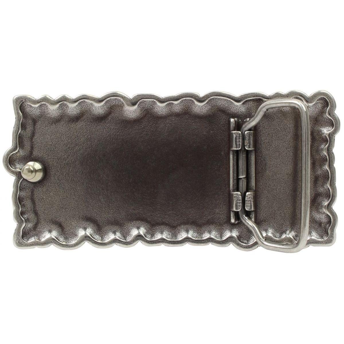 BELTINGER Gürtelschnalle Blumen 4,0 cm - Buckle Wechselschließe Gürtelschließe 40mm - Gürtel bi