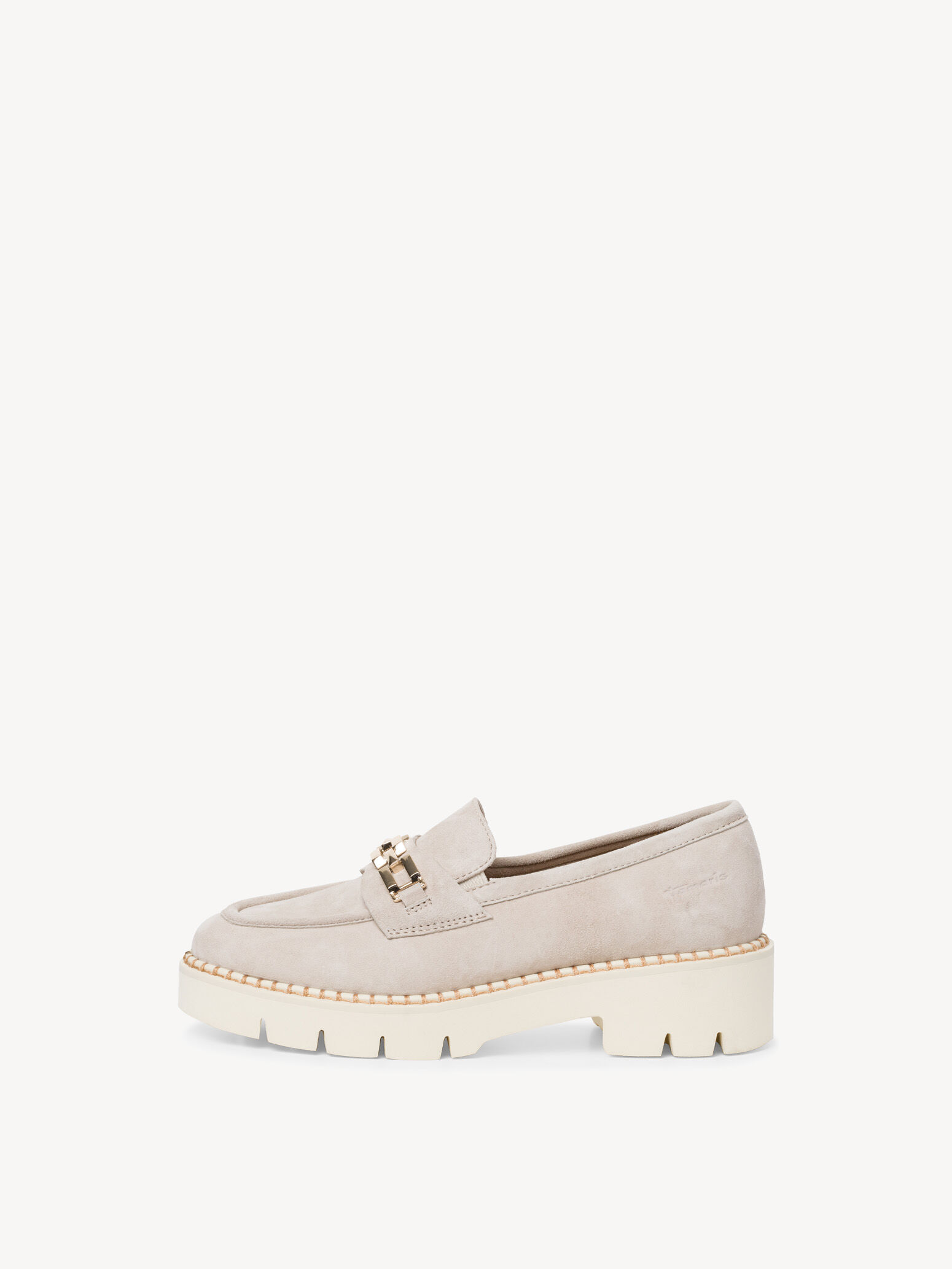 Slipper en cuir - beige