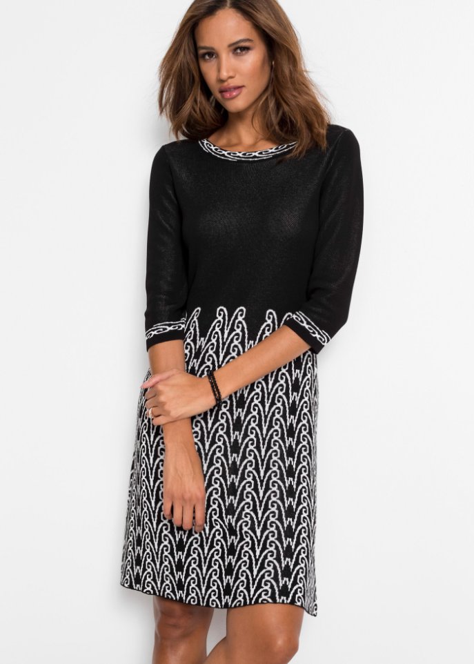 Strickkleid mit Muster