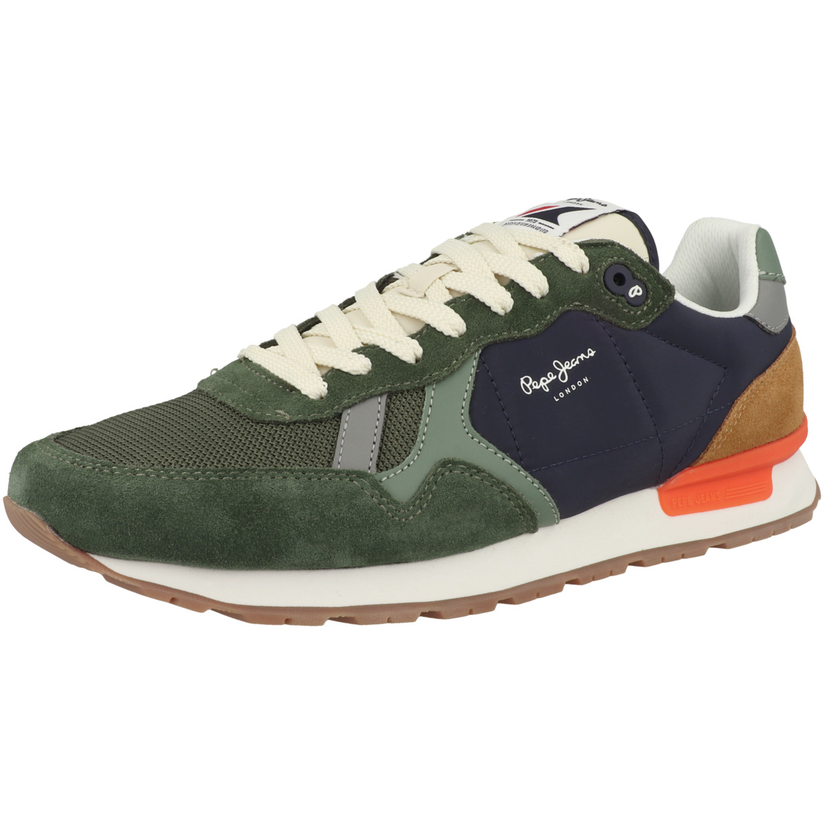 Pepe Jeans Brit Mix Sneaker Low gruen