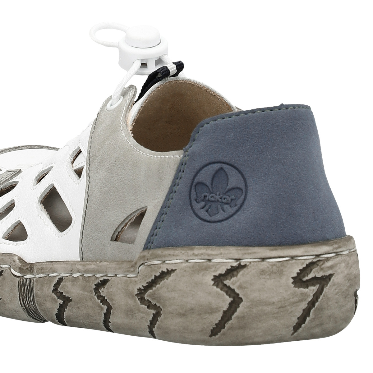 Rieker L0358 Sneaker Low weiss