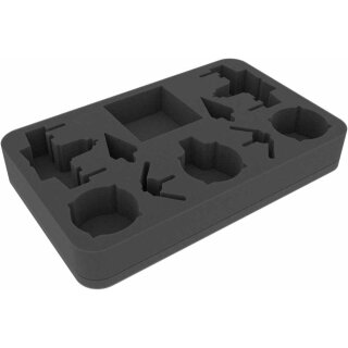 Feldherr Schaumstoffeinlage für X-Wing: Arc-170 + Delta-7 Aethersprite + V-19 Torrent