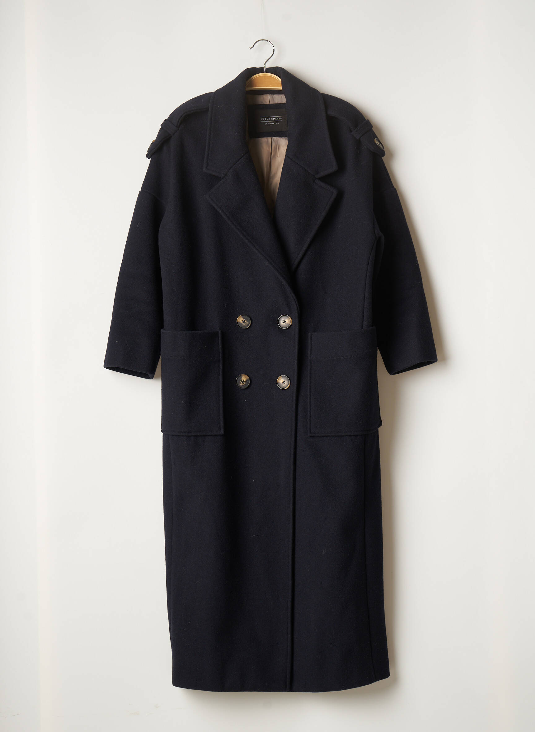 Eleven Paris Manteaux Longs Femme couleur bleu