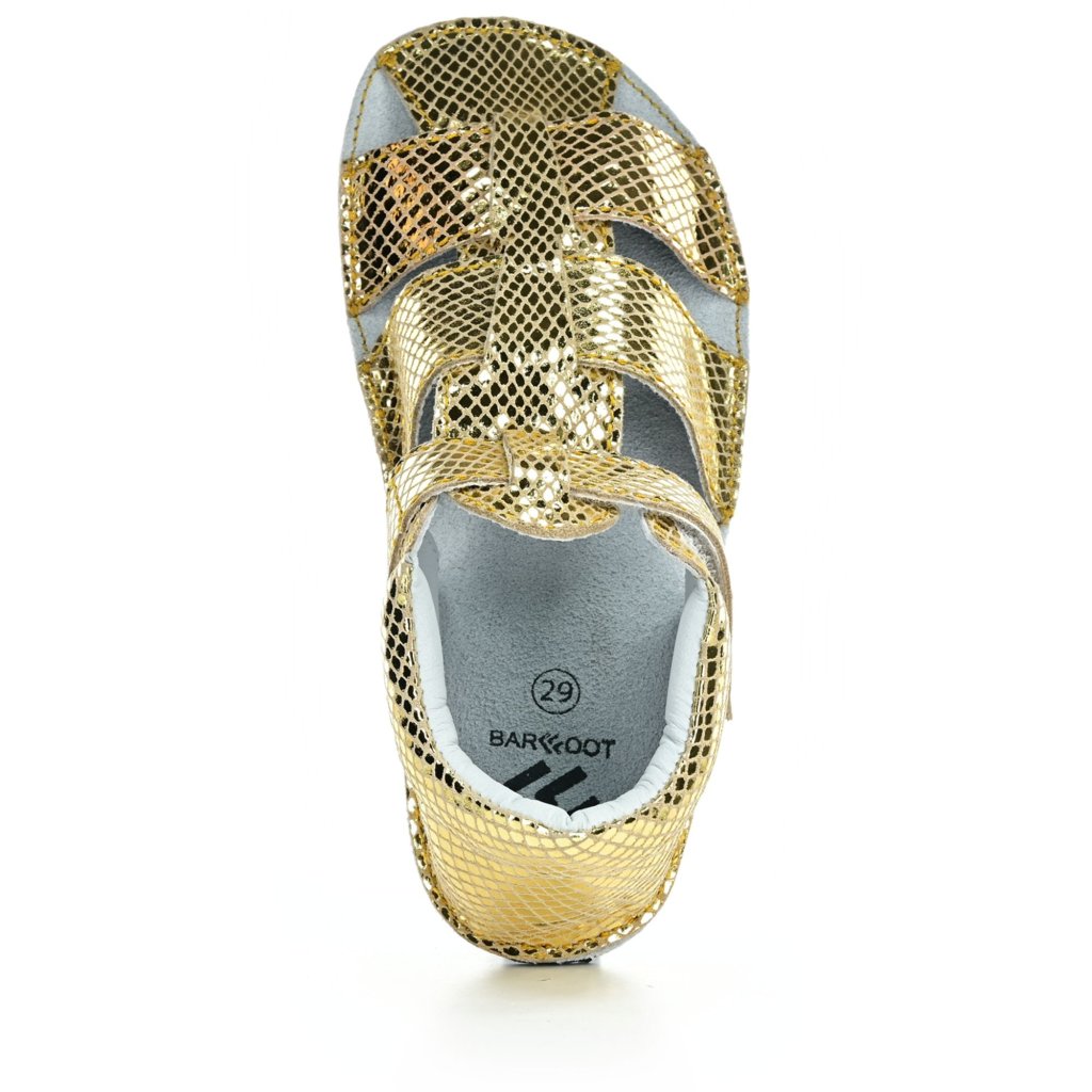 Ef Gold Glitter Barfußsandalen