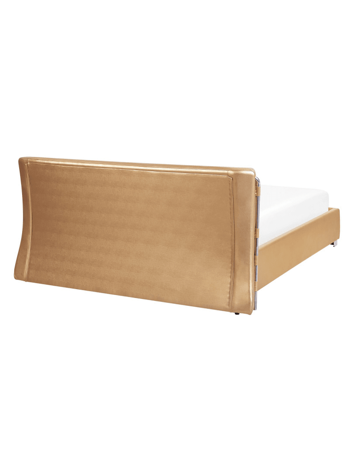 Beliani Doppelbett PARIS in Gold/Silber - (W) 175 x (H) 83 x (L) 228 cm günstig kaufen onesize