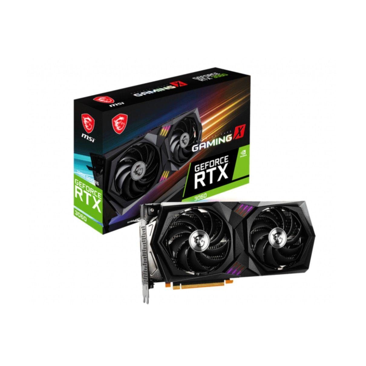 MSI GeForce RTX 3060 GAMING X 12G Grafikkarte (12 GB, GDDR6)