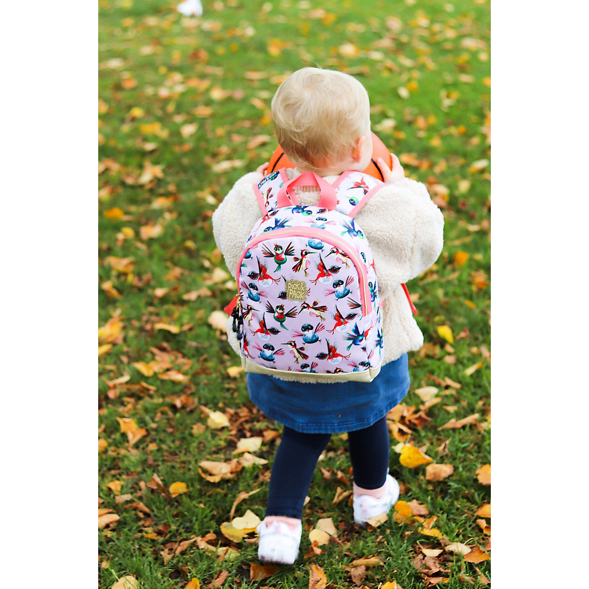 Kinderrucksack XS Birds Soft Pink