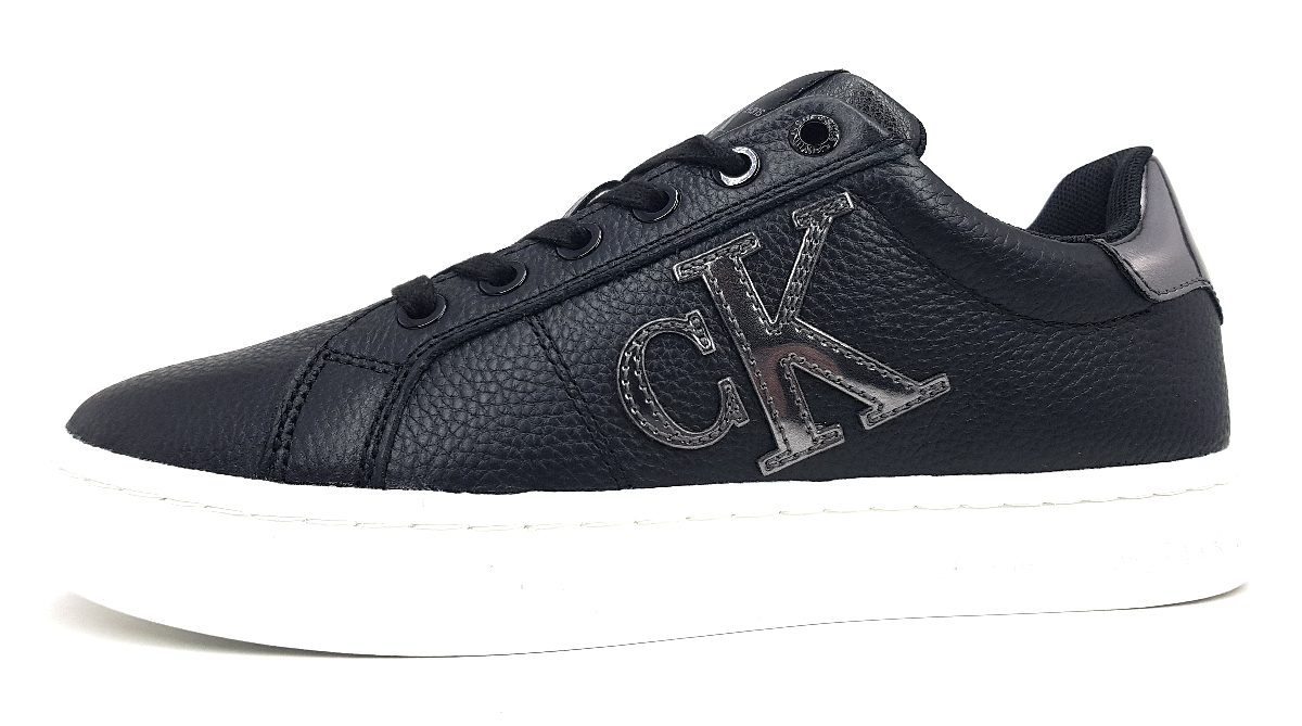 Calvin Klein Cupsole Flatform YW0YW0775 Schwarz 0GP black/ silver