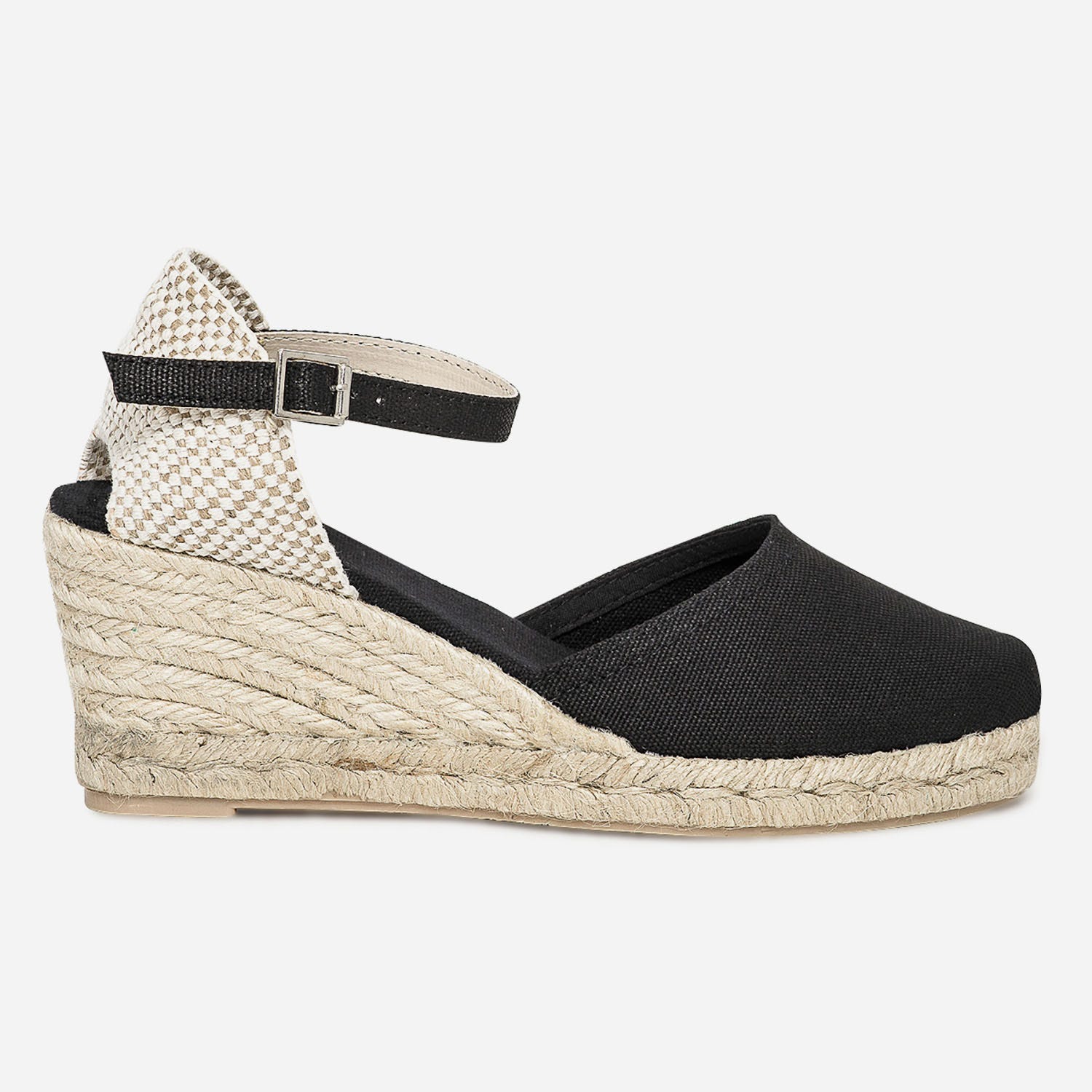 Espadrille compensée en toile