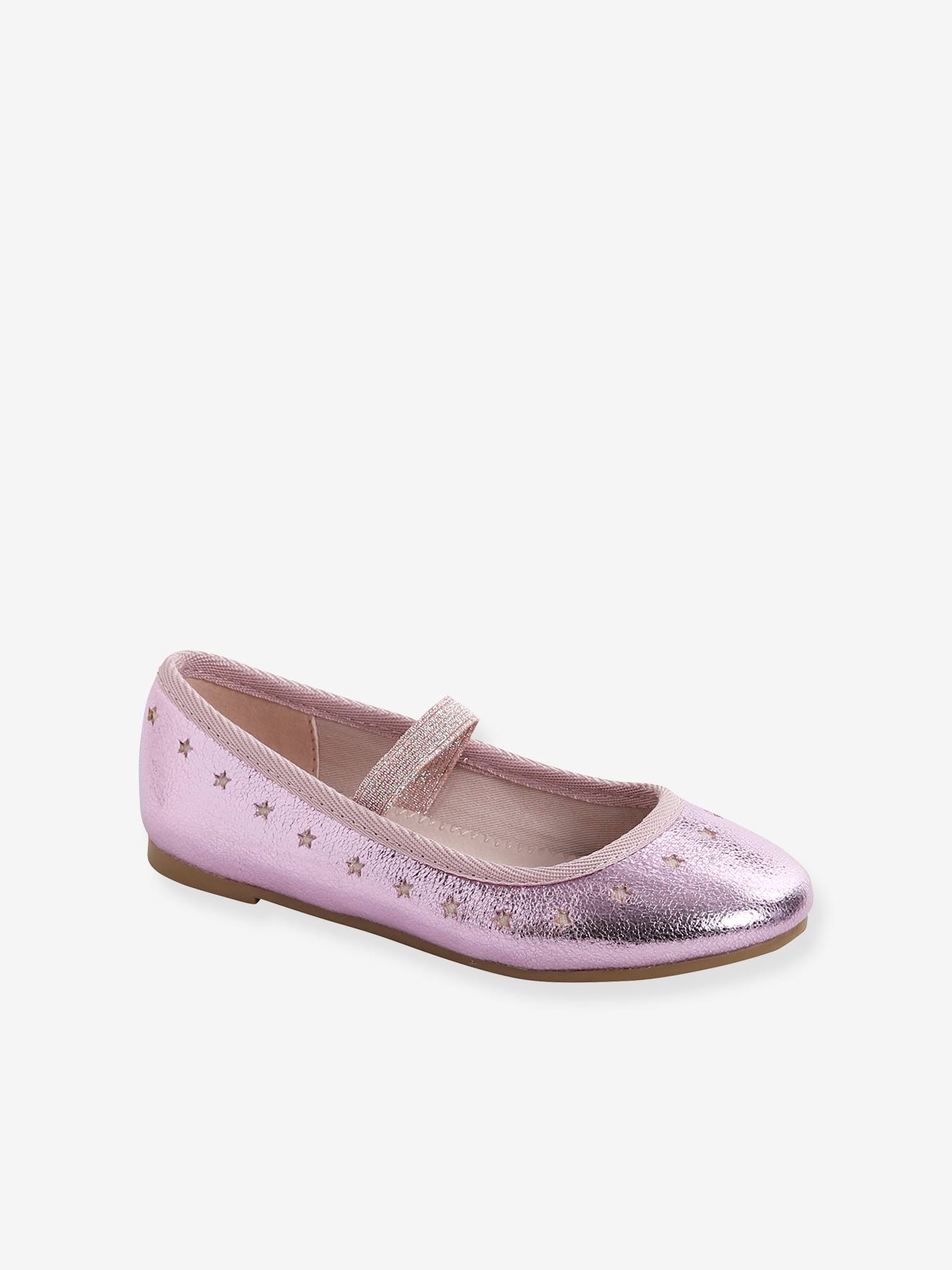 Ballerines irisées fille or