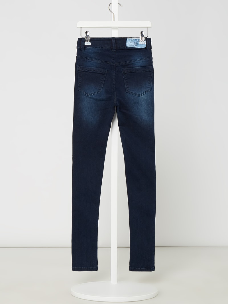 Slim Fit High Waist Jeans mit Stretch-Anteil in jeans