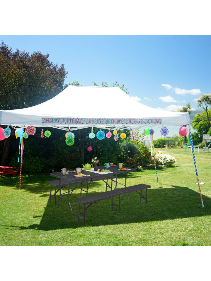 relaxdays Gartentisch 