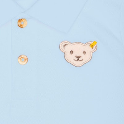 Poloshirt kurzarm, hellblau für Jungs