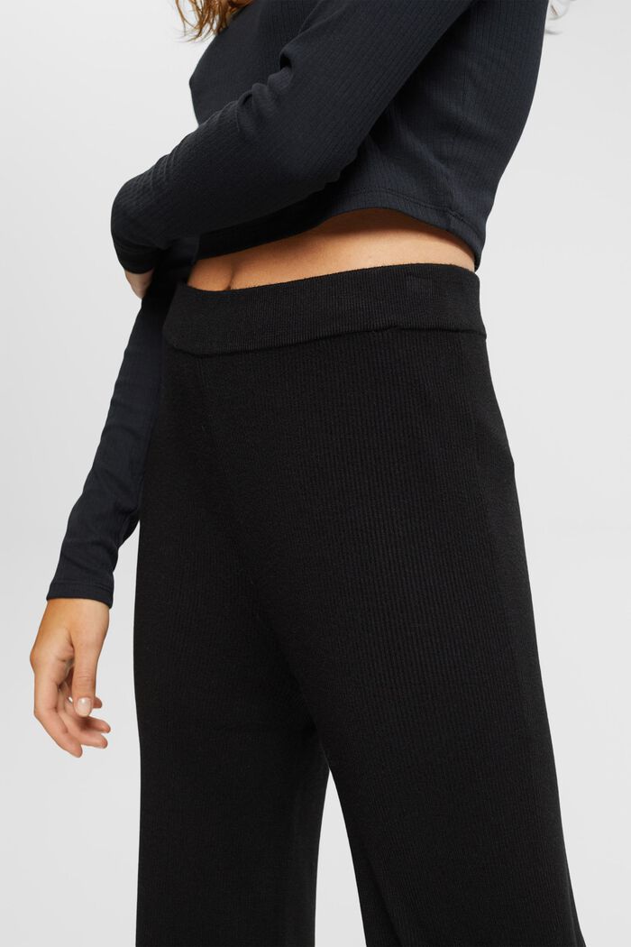 High-Rise-Rippstrickhose