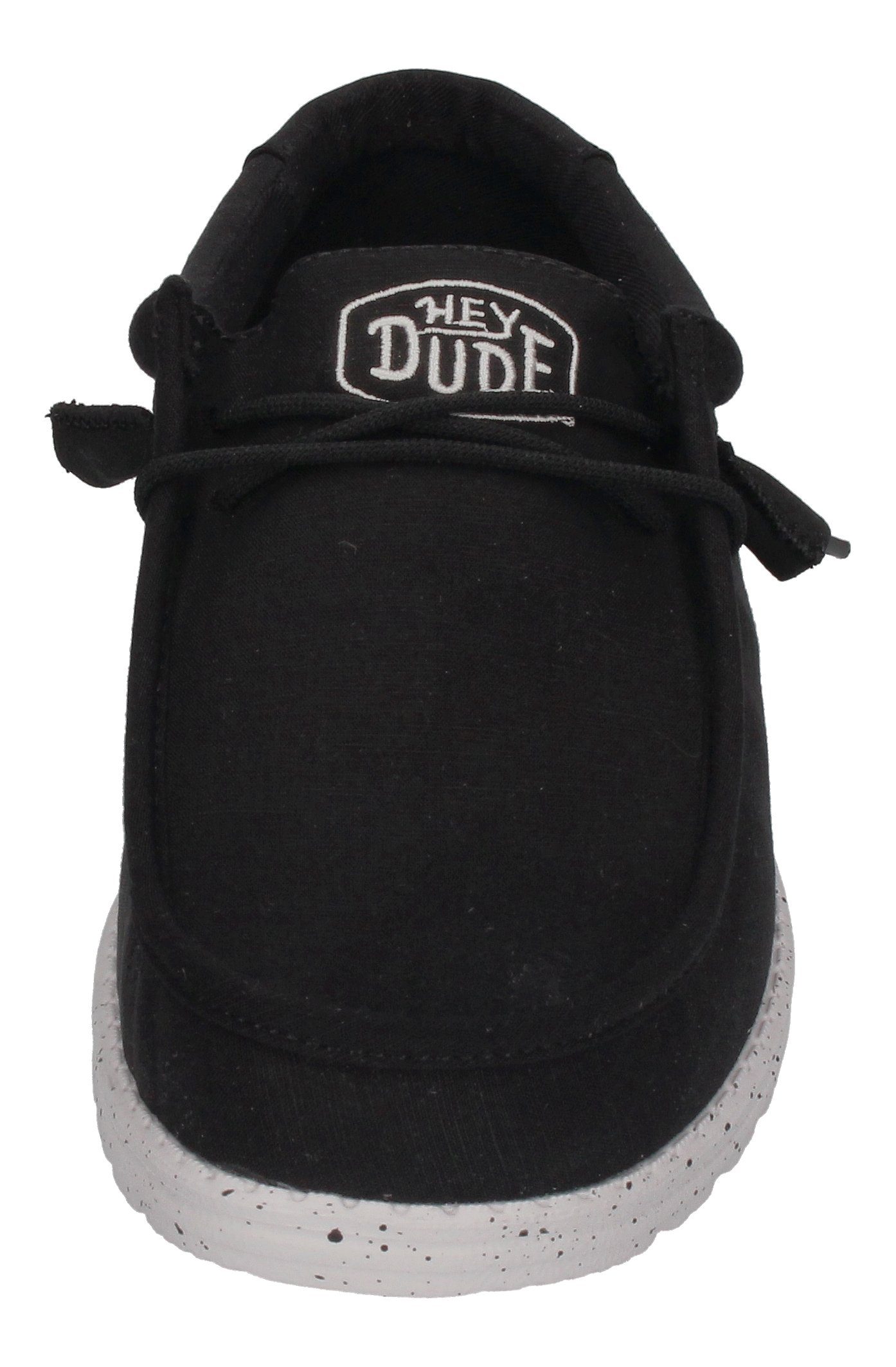 Hey Dude WALLY SLUB CANVAS Schnürschuh Black