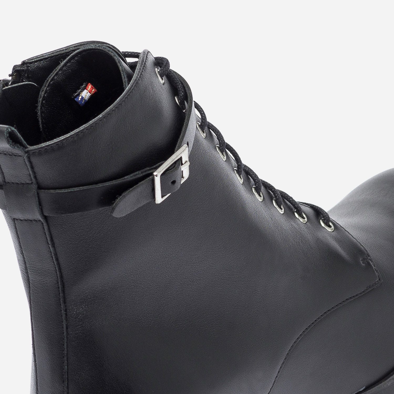 Bottine ERAM FLEX noire en cuir