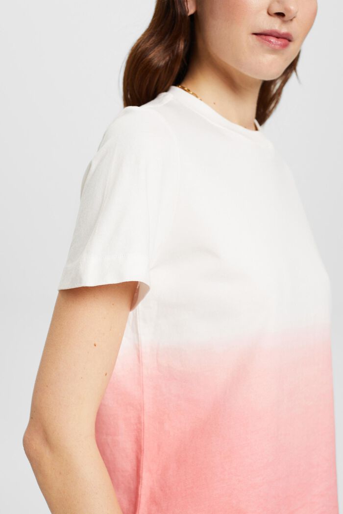 T-Shirt aus Baumwolle mit Farbverlauf