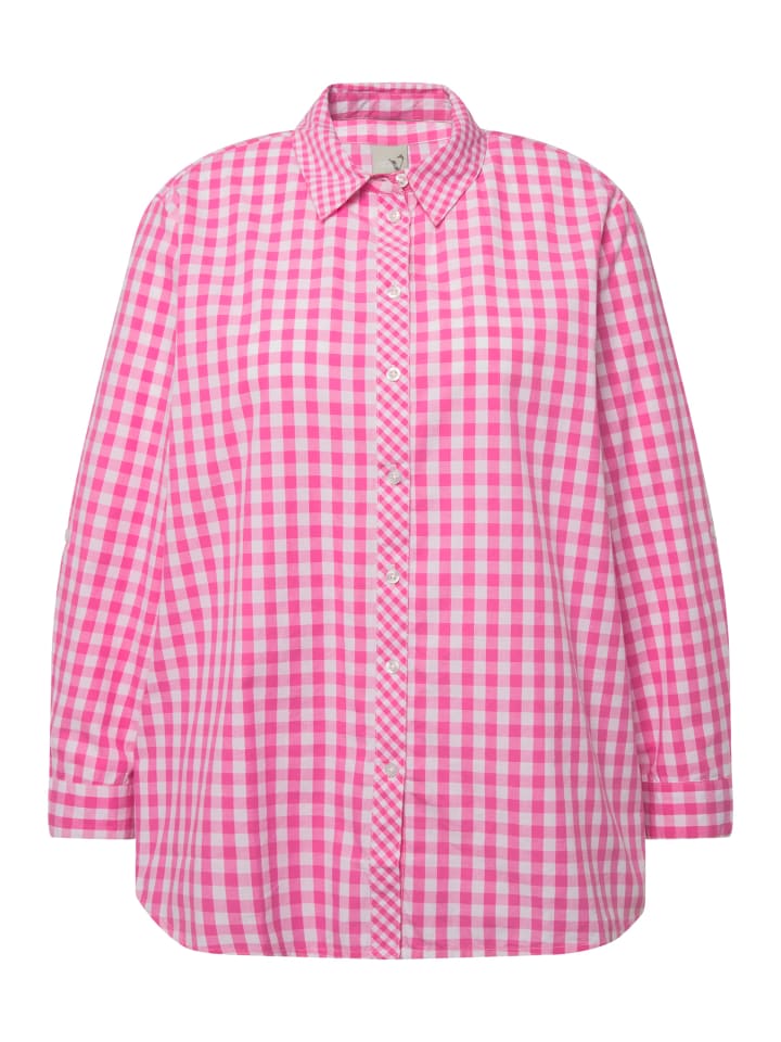 Ulla Popken Trachtenbluse in fuchsia pink günstig kaufen 46-48