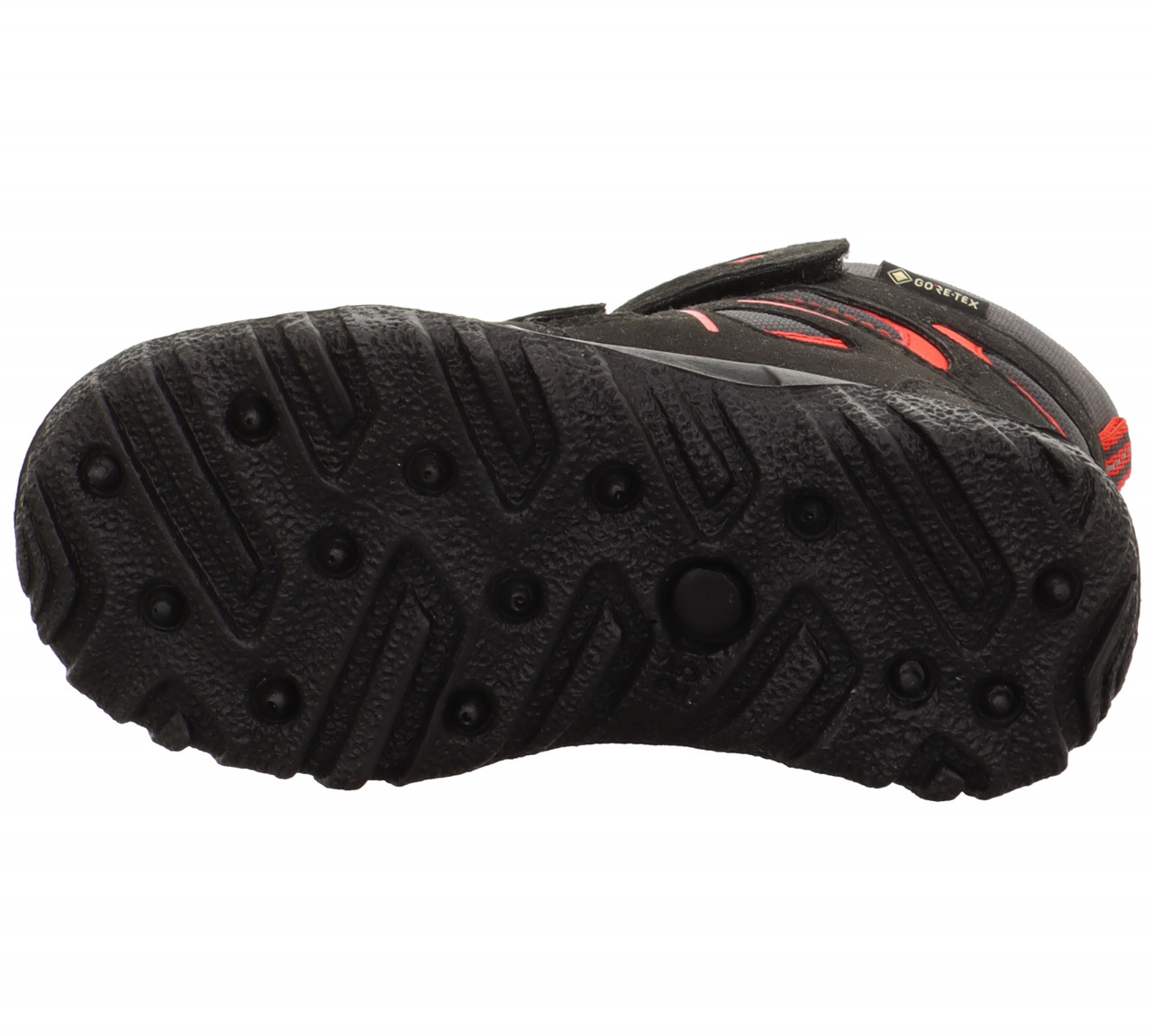 HUSKY - Schwarz/Rot Boots mit Klettverschluss