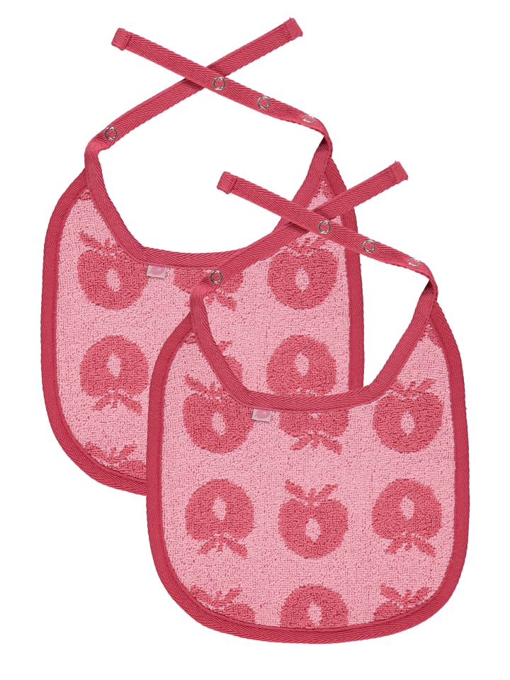 Småfolk Lätzchen 2 Packungen kleine Lätzchen mit Äpfeln in pink günstig kaufen onesize