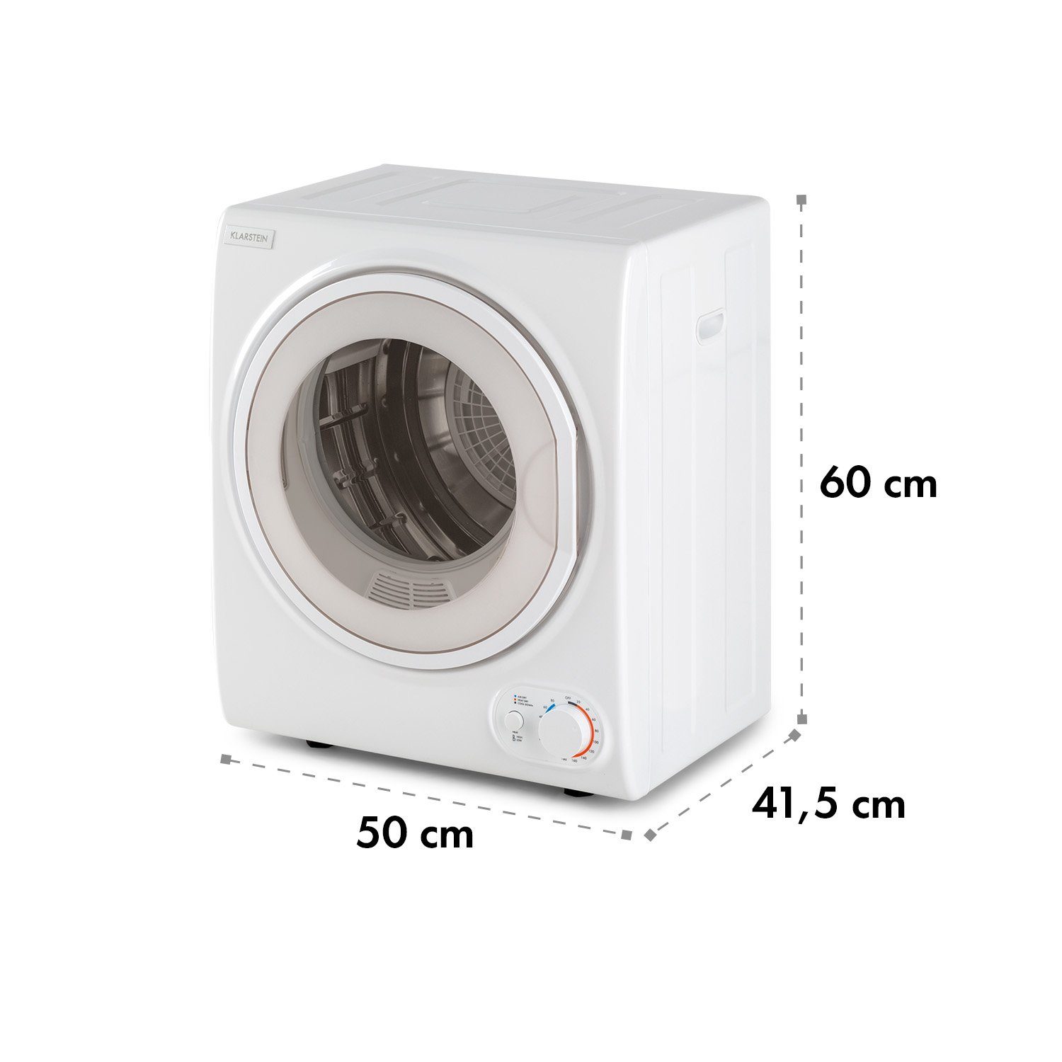 Klarstein Ablufttrockner MNW8-Jet set 2500-WH Jet Set 2500, 2.5 kg