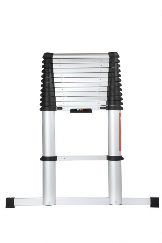 Scala Telesteps 20138-601 Eco Line estensibile a 12 gradini, 3,8 m con barra stabilizzatrice.