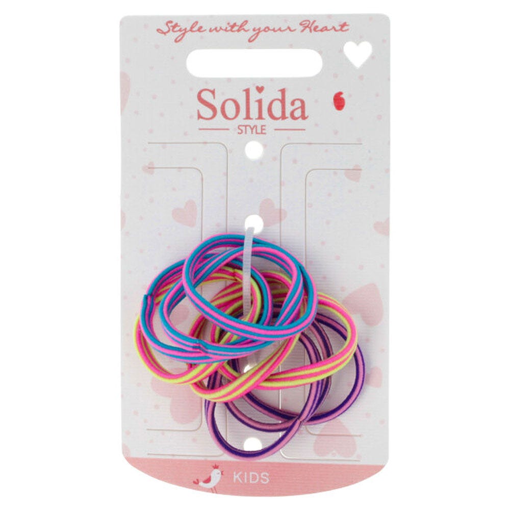 Solida Zopfabbinder liniert sortiert 9 Stk.