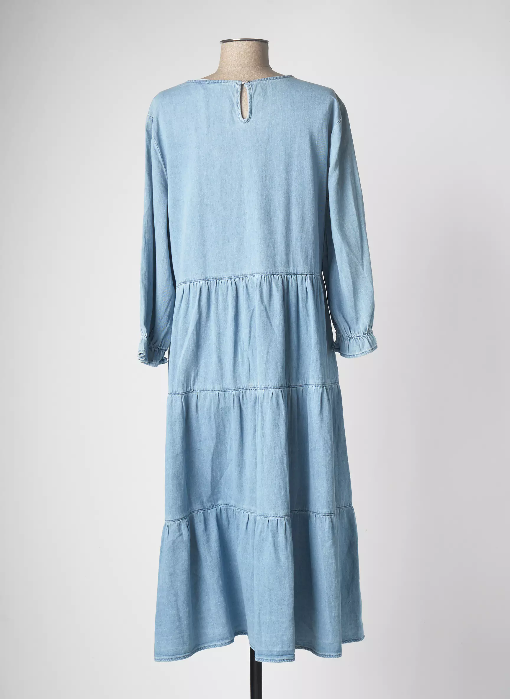 Cream Robes Mi Longues Femme couleur bleu