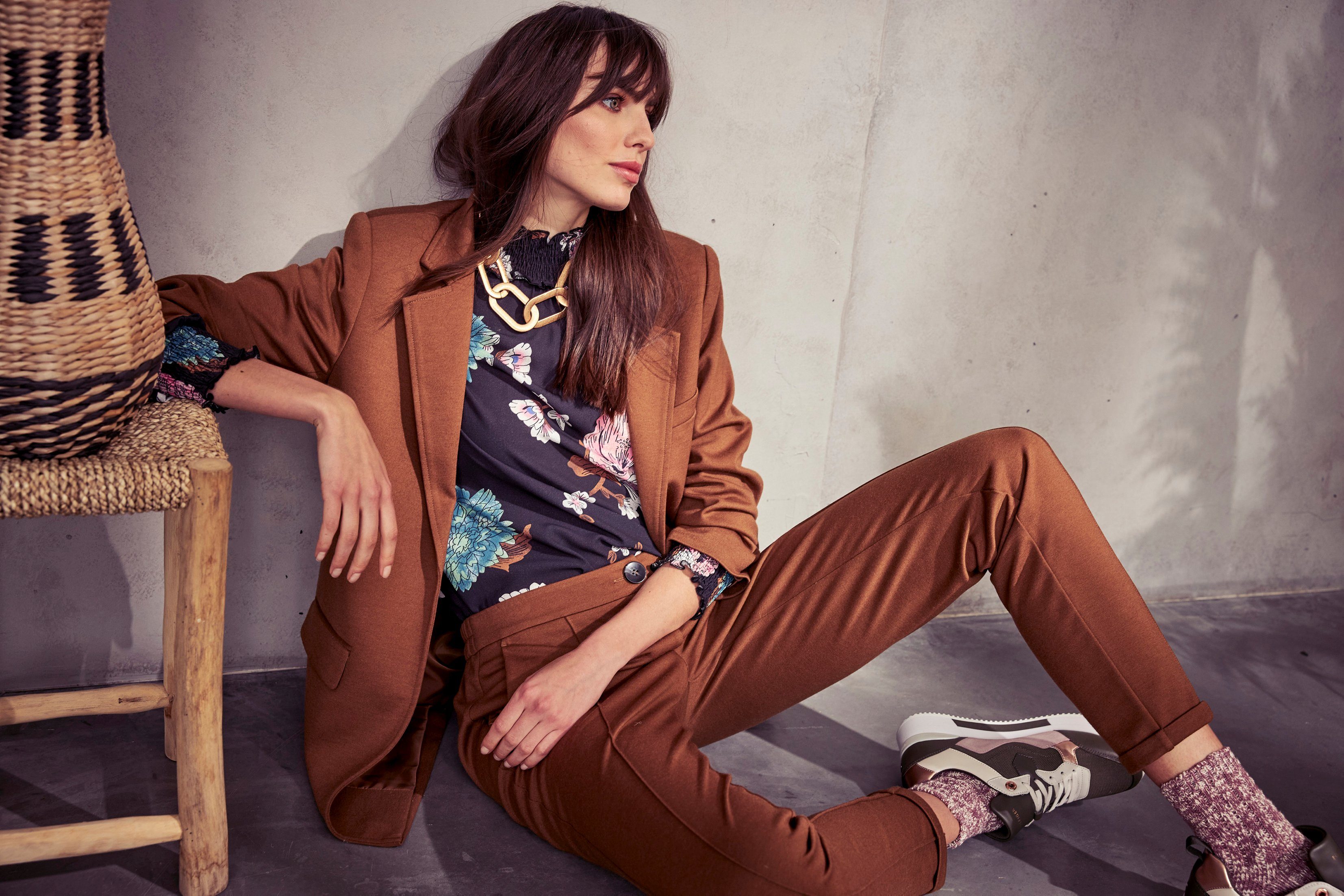 Aniston CASUAL Longblazer mit Reverskragen