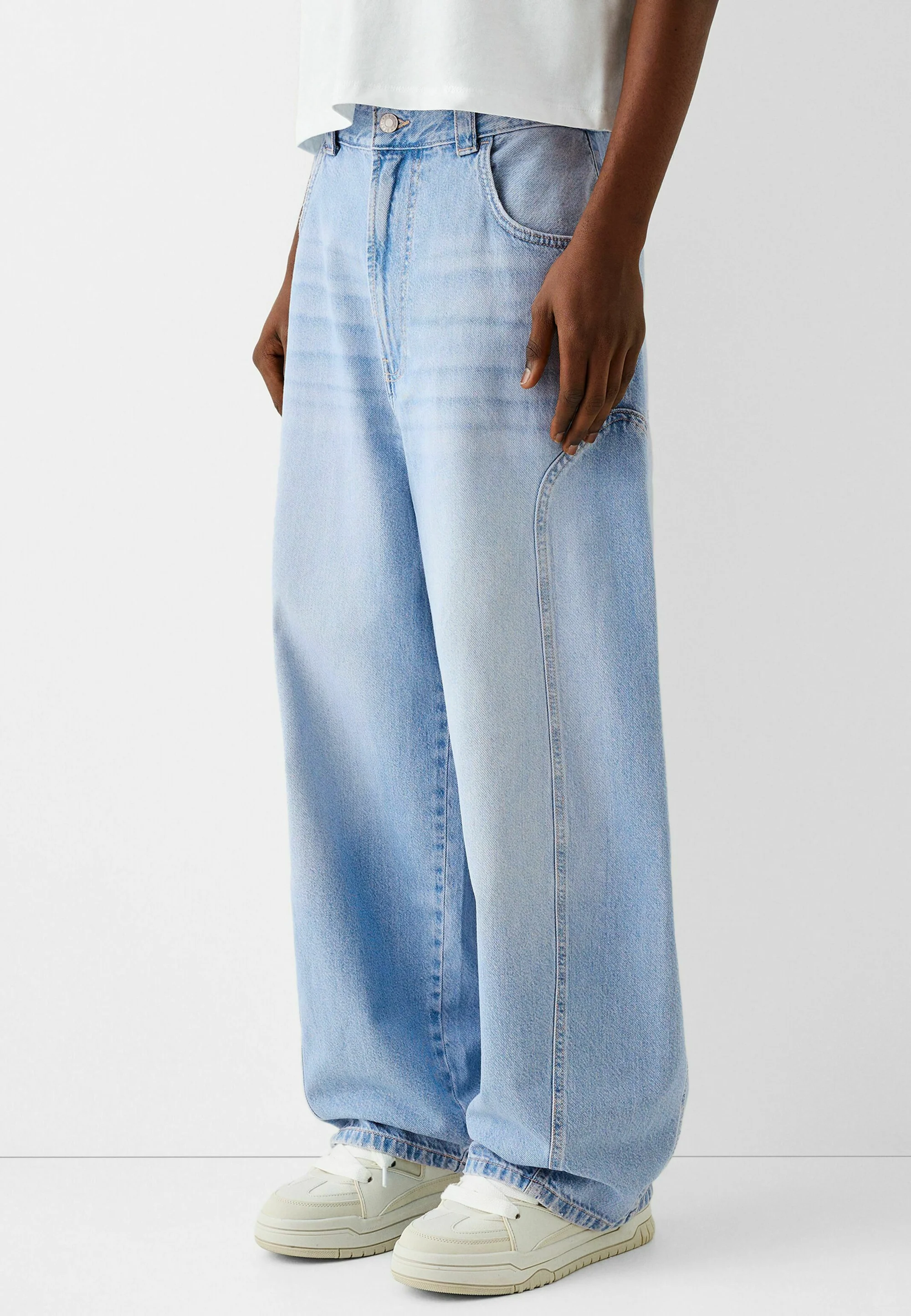 Bershka BAGGY BALLOON - Vaqueros holgados