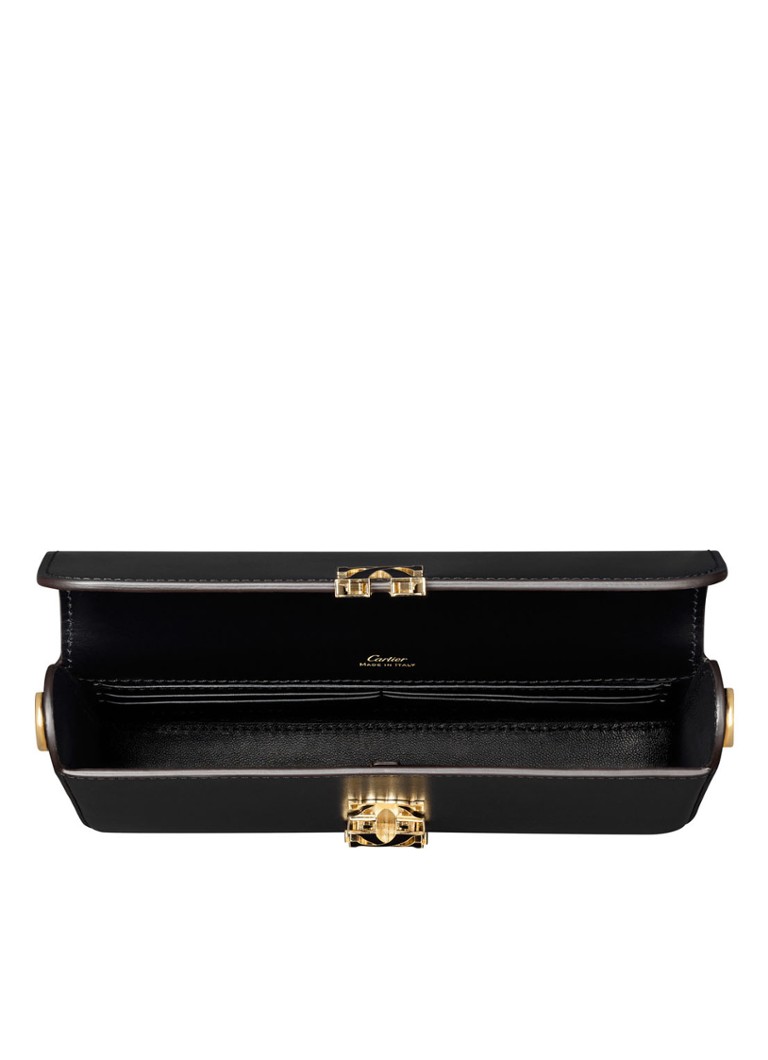 Geantă de umăr Cartier Double C Mini cu lanț din piele de vițel CRL1002303
