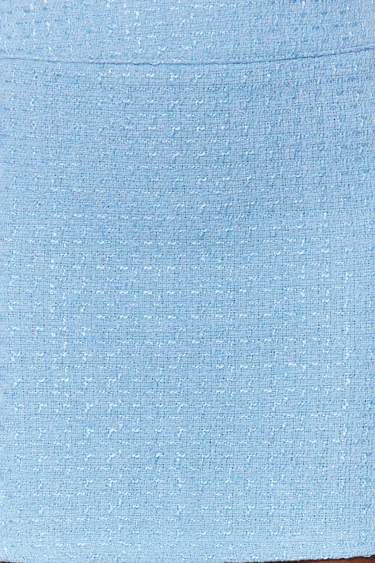 Trendyol Collection  Blauer Mini-Webrock aus Tweedstoff TWOAW23ET00105