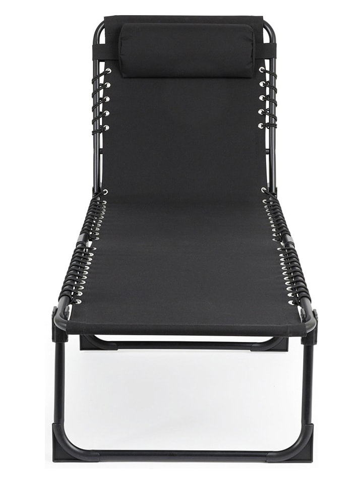 Lifa Living Gartenliege in Schwarz - (L)189 x (B)59 cm günstig kaufen onesize