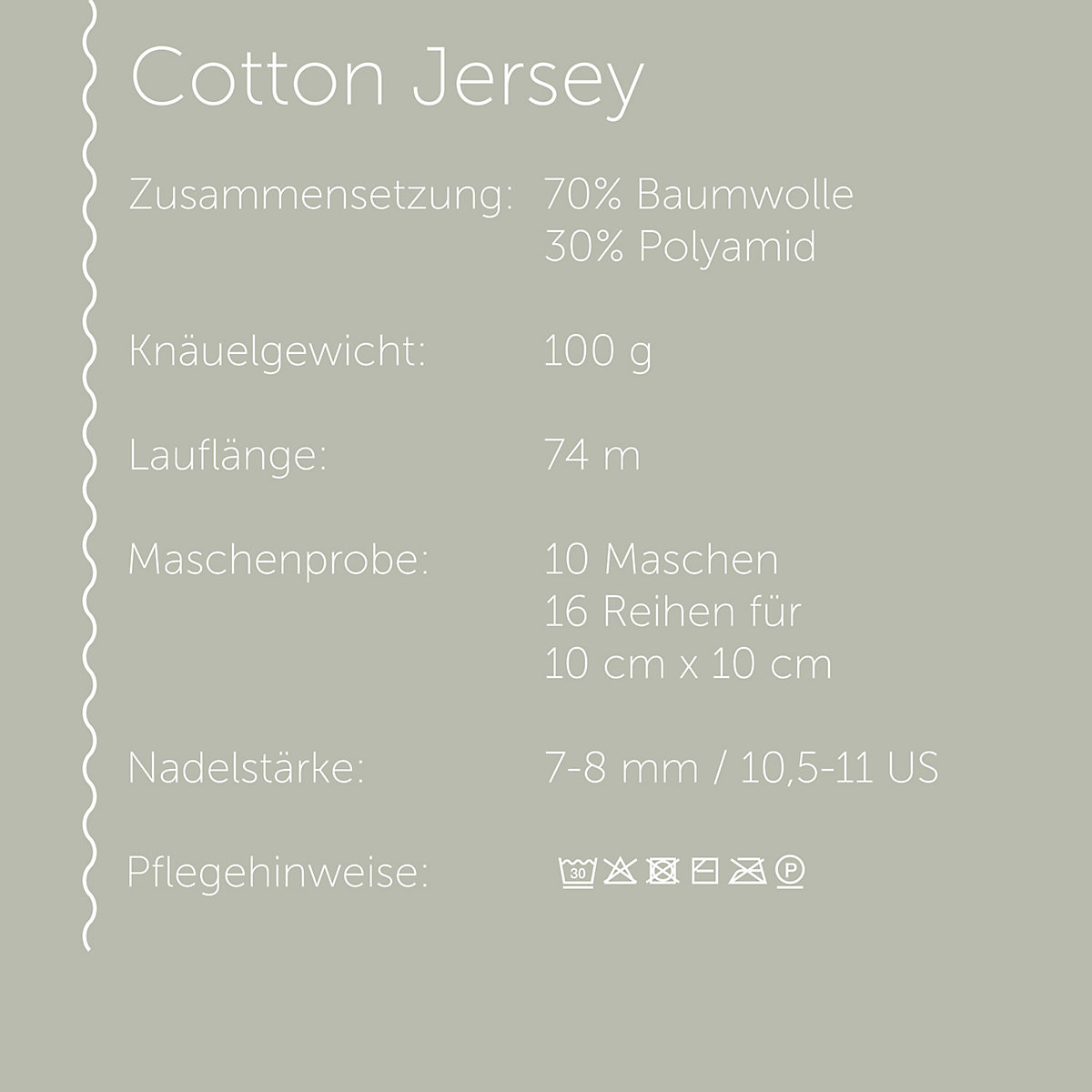 Handstrickgarne Cotton Jersey, 100g Navy