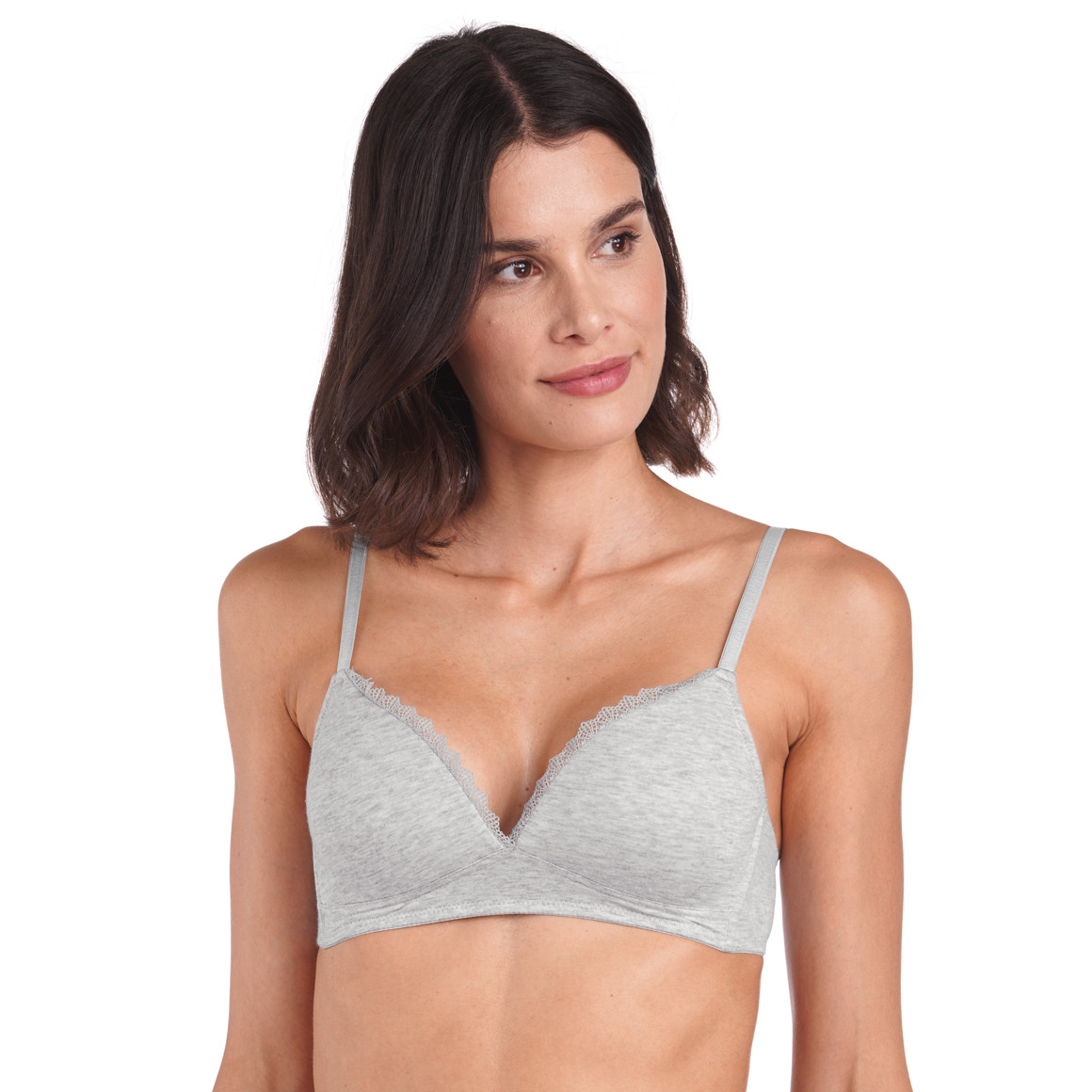 2 Damen Soft-BHs mit Spitze