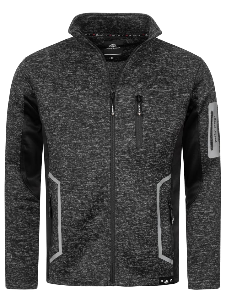 Rock Creek Fleecejacke in Schwarz günstig kaufen