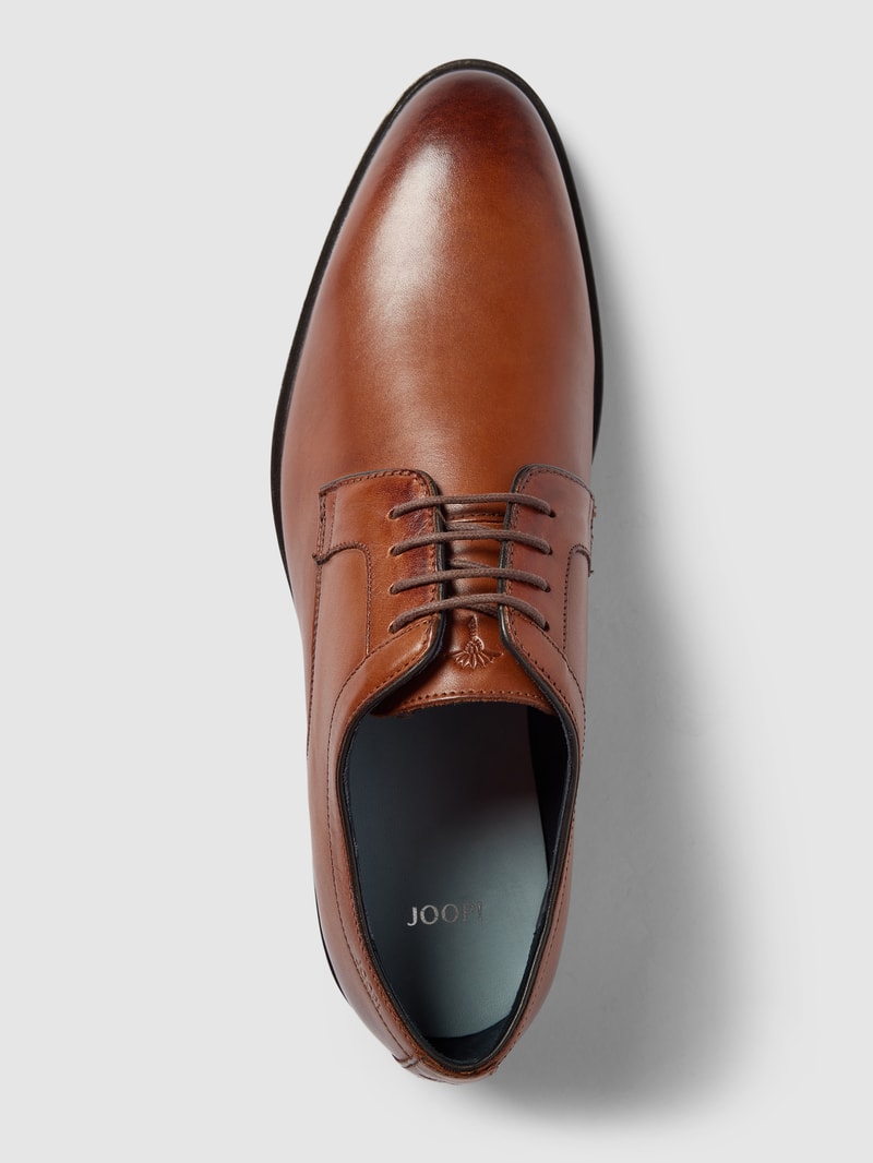 Derbys mit Schnürverschluss Modell 'KLEITOS' in cognac
