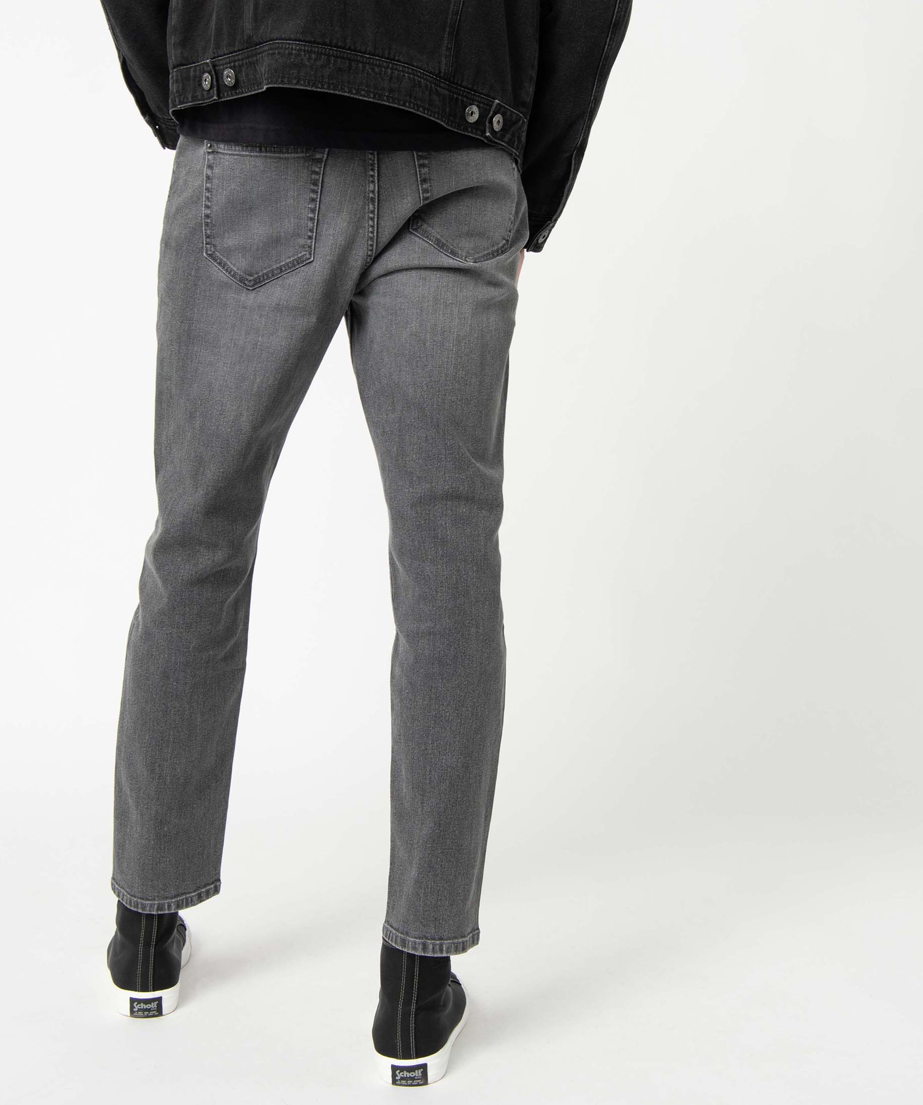 Jean homme coupe Tapered 5 poches gris | GEMO