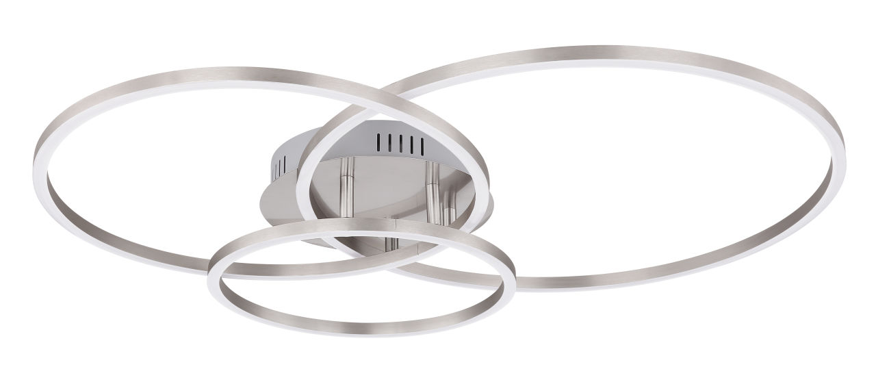 Globo Lighting - MUNNI - Deckenleuchte Metall Nickel matt, LED