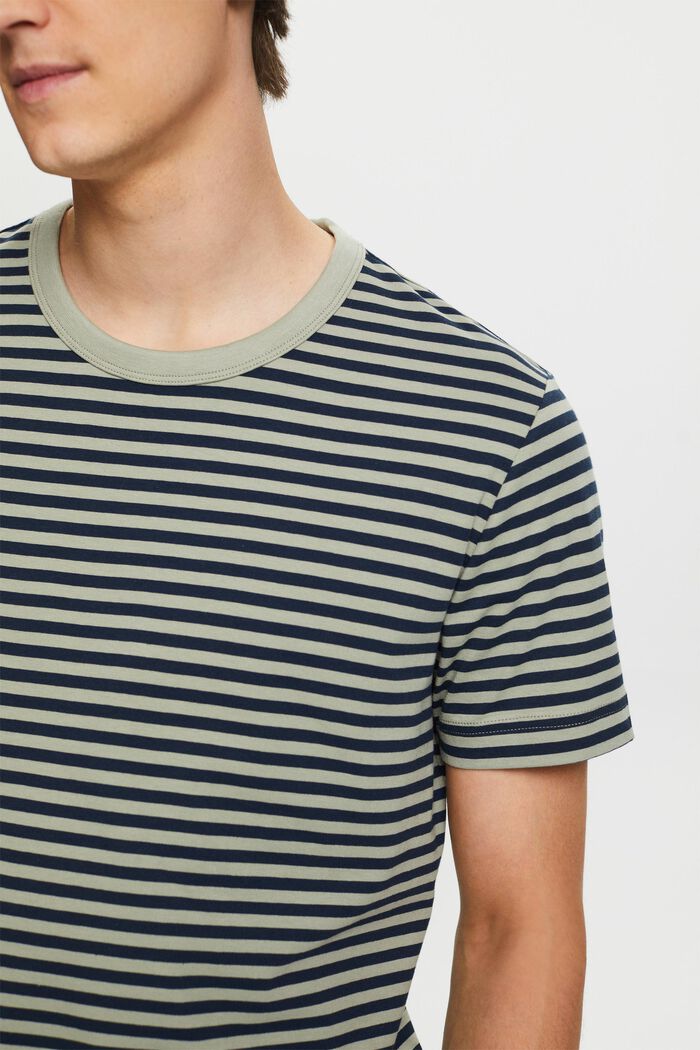 Gestreiftes Jersey T-Shirt, 100 % Baumwolle