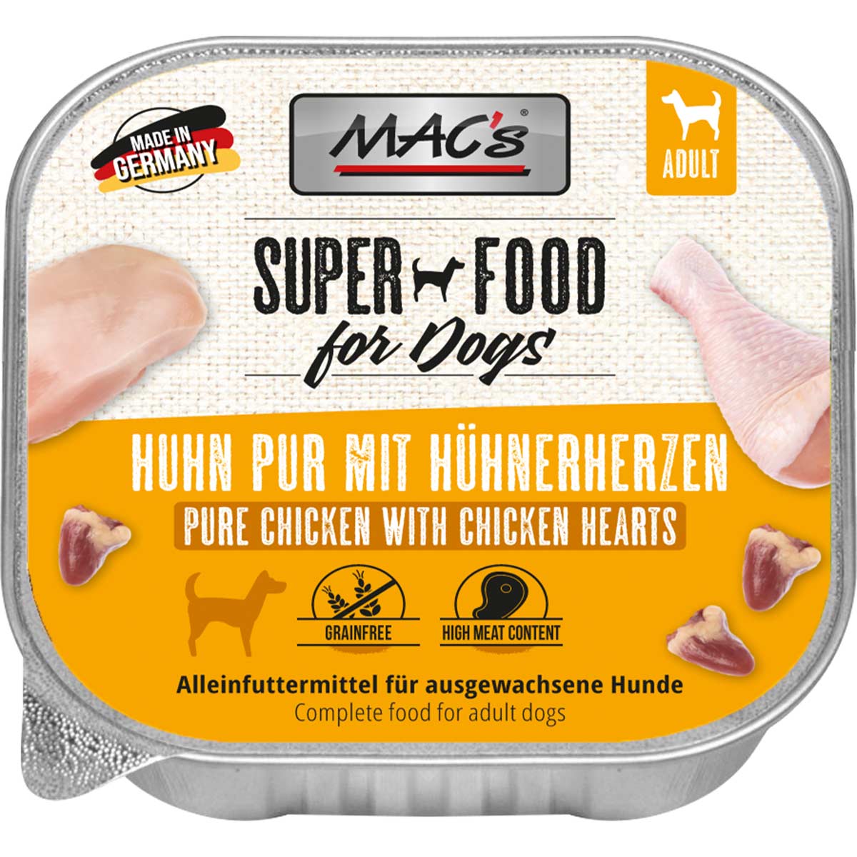 MAC's Dog Huhn pur mit Hühnerherzen günstig kaufen bei ZooRoyal
