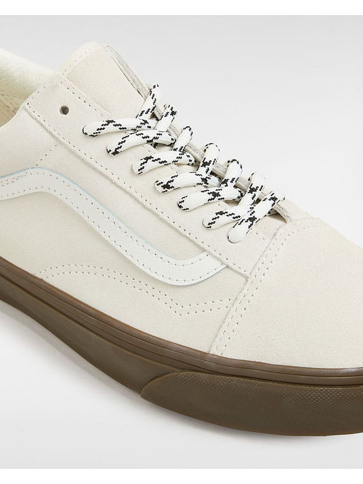 Vans Leder-Sneakers in Creme günstig kaufen