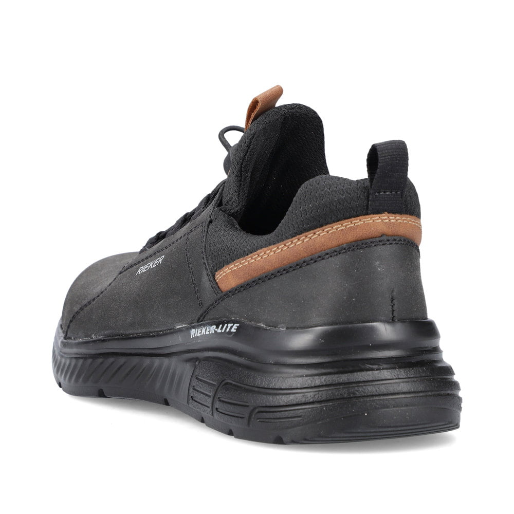 Rieker Herren Slipper tiefschwarz