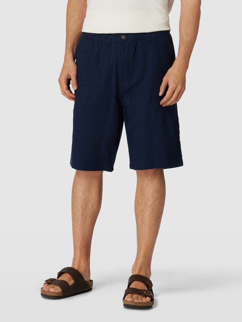 Bermudas mit Gesäßtasche in marineblau