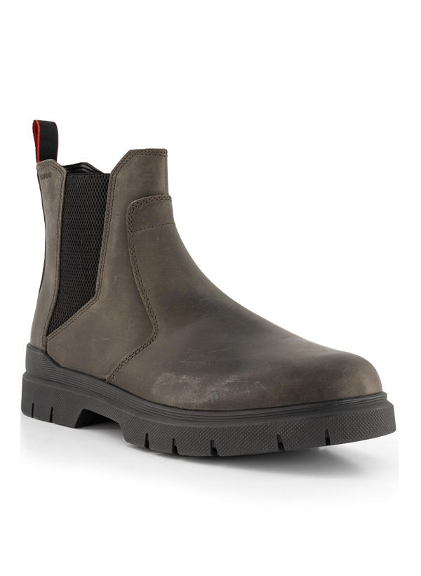 HUGO, Chelsea Boots Ryan, Leder, grau