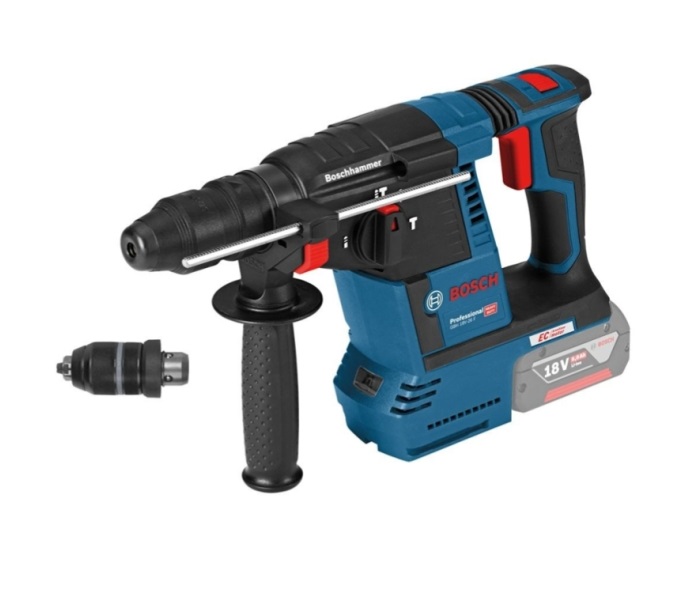 Bosch Blue 0611910001 GBH 18V-26 F Kombihammer 18 Volt ekskl. batterier og lader i L-Boxx 0611910001